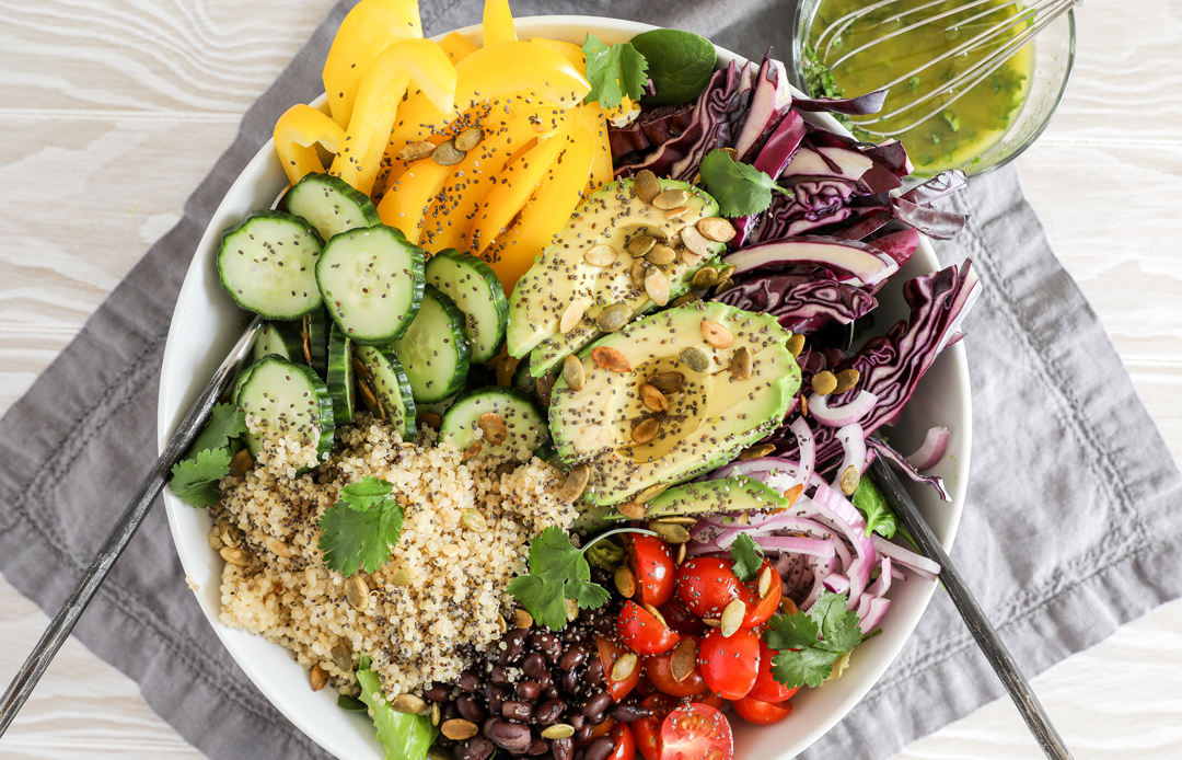 Recipe: Plant Power Bowl with Lime Cilantro Vinaigrette | MOBE